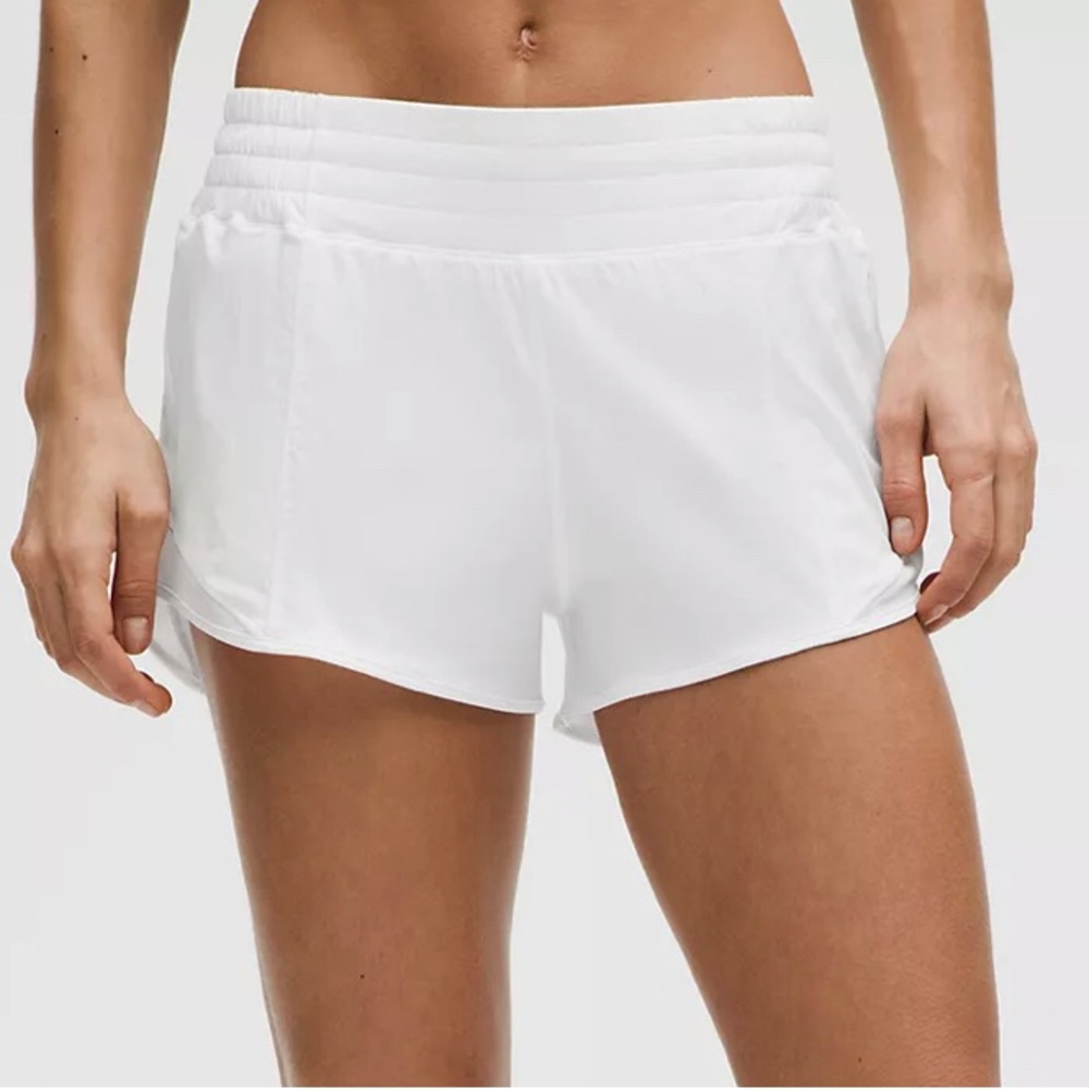 LULULEMON WHITE SHORTS 🪞                 - HIGH RISE